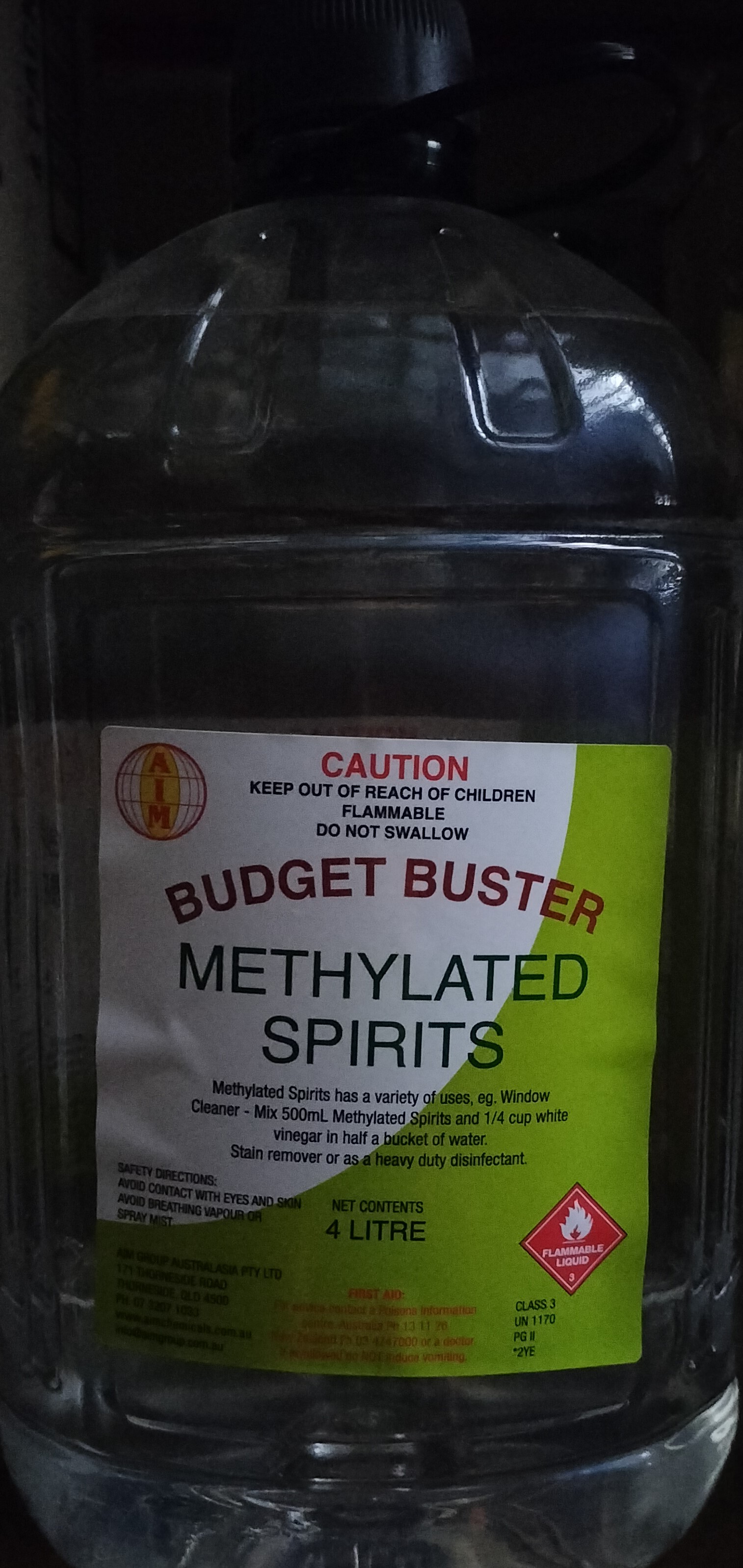 Methylated Spirits standard 4L